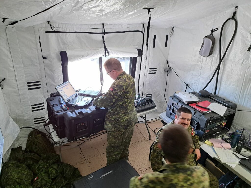 BCC-MIL used to transmit situational awareness data and radio communications